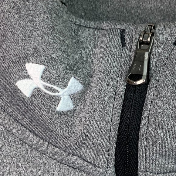 Under Armour ColdGear 1/2 Zip Jacket Gray Women’s Size Small Warm Fall Winter - Picture 3 of 11